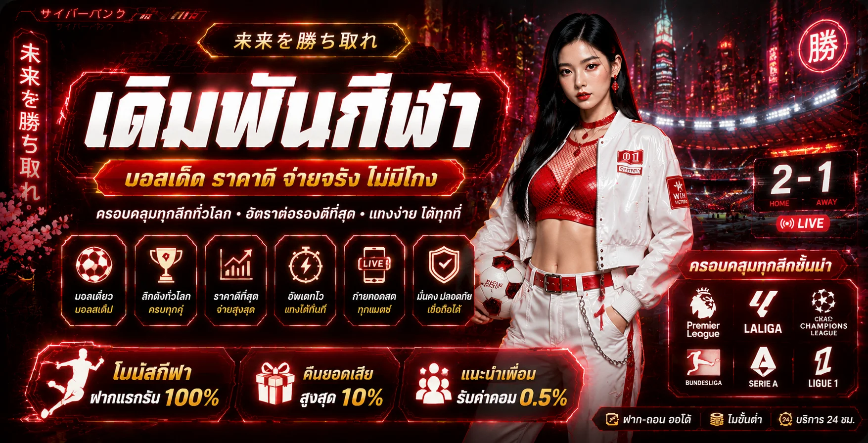 ตารางคู่บอลและราคาน้ำในหมวดแทงบอลออนไลน์บน NATABEST